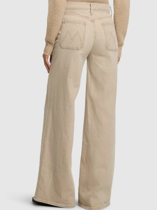 MOTHER The Patch Pocket Undercover Sneak Jeans Size 31 Women’s in Khaki - Picture 2 of 16